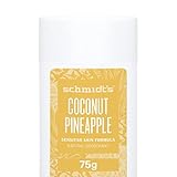 Schmidt's Déodorant d'Origine Naturelle Stick Ananas et Noix de Coco Efficace 24h Formule Pour Peaux Sensibles,...