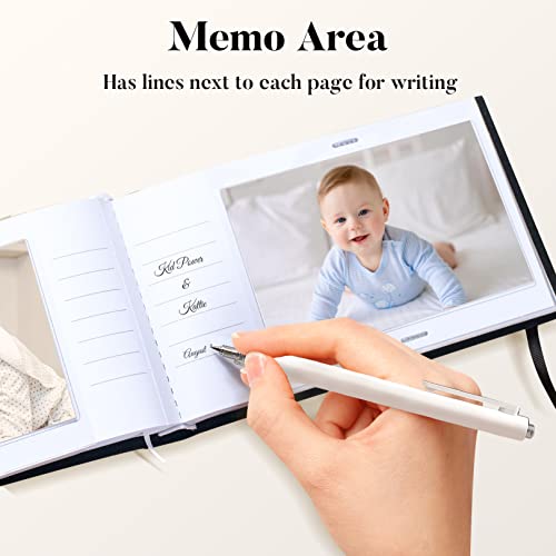 image for Fabmaker Small 4x6 Photo Album with Memo Areas, Picture Album Holds 50