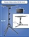 Projector Stand Tripod, Adjustable Height 26 to 56 Inch Laptop Tripod, Laptop Stand with Mouse Tray, Foldable Tripod for Projector with Carry Bag, Portable Podium Stand for Office, Home, Stage, DJ