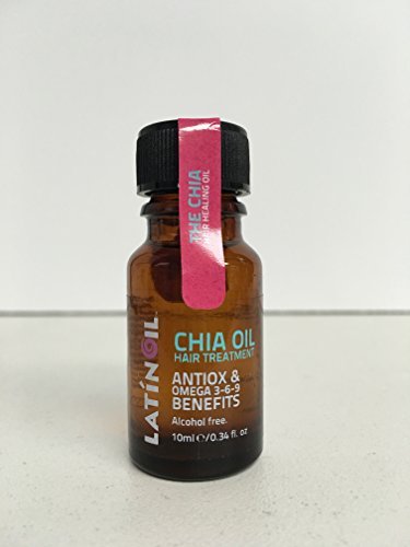LatinOil - Chia Seed Oil Hair Treatment with Omega 3-6-9 (10m l/ 0.34oz)