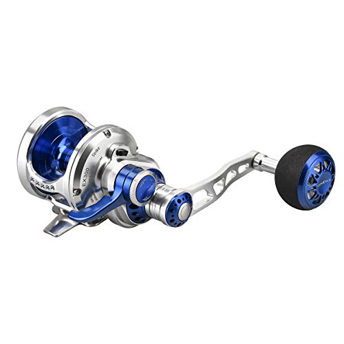 Gomexus Saltwater Jigging Reel Narrow Spool 6.3:1 Lever Drag Right Hand Conventional Reel