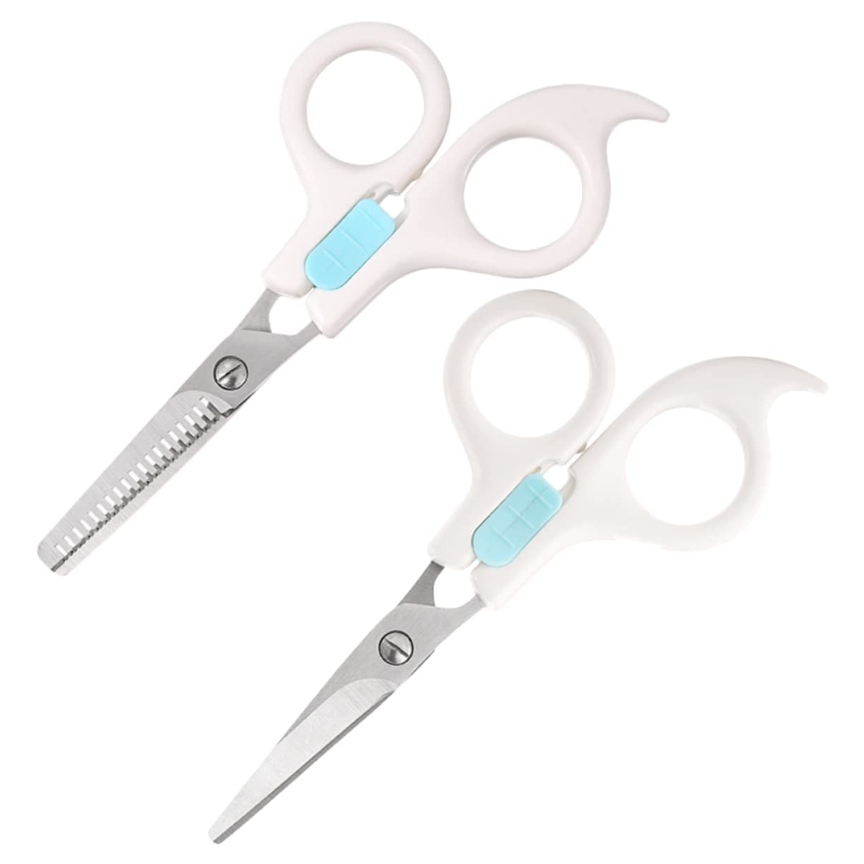 Didiseaon 6 Piezas tijeras más delgadas tijeras para niños de peluqueria salón peluquero profesional para cortar los cortador de peluquería cabello corte plano