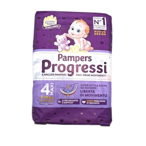 Pampers Progressi Maxi + 500 puntos mimos extra de regalo, talla 4 (7-18 kg), 126 pañales (formato repuesto)