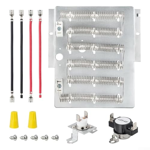 Dryer Heater Element Kit Compatible with For Speed For Queen For Amana 503978 61927 964p3 Replacement for ADE3SRGS173TW01 ADE3LRGS171TW01 and Multiple Models