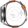 Balerion 22mm Cuff Leather Watch band,Compatible with Samsung Galaxy Watch ultra/watch 3 45mm/Watch 46mm/S3,Fossil Q Explorist,Garmin Forerunner 255 other 22mm Lug Width Watch
