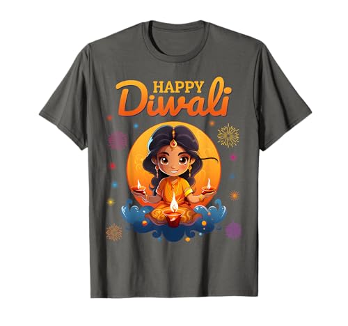Happy Diwali For Kids Deepavali Wishes - Festival Of Lights T-Shirt cover