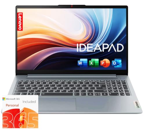 Image of Lenovo 15.6 inch FHD 8GB DDR5 RAM Business Laptop Computer, 2026 Edition, Intel N150 CPU, 128GB SSD, Microsoft Office 365 Included, Long Battery Life, Windows 11 for Work & School
