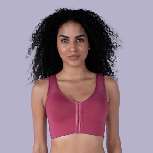 Image of SOIE Women Front Closure Full Coverage Non Padded Non Wired Posture Correction Bra