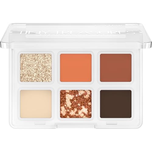 Catrice Paleta de sombras de ojos Tiny Treasures, reluciente, escarchado, metalizado, mate (4.2g)