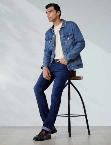 Image of Pepe Jeans Men's Slim Fit Jeans | Mid Rise | Jeans for Man