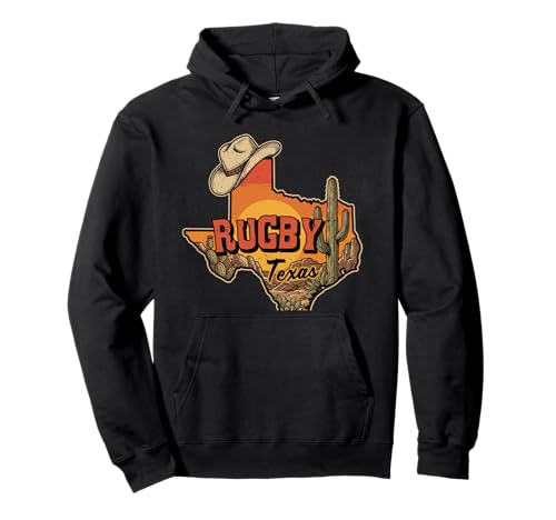 Rugby Texas Vintage Cowboy Hat Hoodie