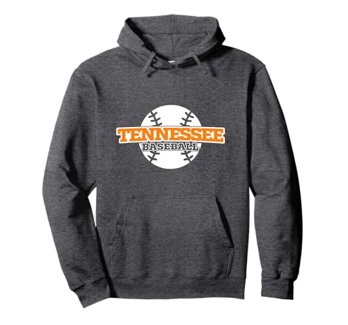 Tennessee Baseball Block Font Pullover Hoodie