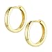 Produktbild Materia Damen Goldcreolen 17mm - Klappcreolen Silber 925 vergoldet SO-358-Gold