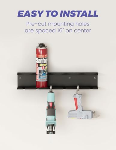 MidingChai Dosenhalter, Spraydosenhalter, Sprühdosenhalter, Druckluft Werkzeug Zubehör für Garage Werkstatt, Platz für 5 Sprühdosen und 6 Compressed Air 1 Stück