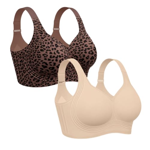 Image of OEAK Womens Wireless Jelly Bras Plus Size Support Push Up Comfortable Bra | no underwire,full coverage,for large breast,minimizer bra,seamless,tshirt bras,everyday bra