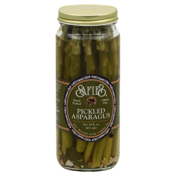 Safie Pickled Asparagus, All Natural, No Preservatives, Gluten Free, 16 Ounce (Pack of 6)