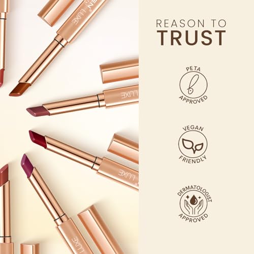 Image of TEEN TEEN LUXE Matte Lipstick | Long Lasting | Ultra Smooth | Velvet Finish Rich Pigmented Lip Shade | Lightweight & Travel Friendly Lip Color Stick | Caramel-Cookie, 1gm