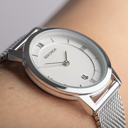Sekonda Women's Quartz Watch with Silver Dial Analogue Display and Silver Stainless Steel Bracelet 2101.27
