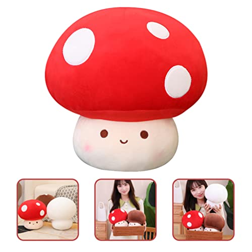STOBOK Almofada De Cogumelo De Pelúcia Boneca De Cogumelo De Pelúcia Brinquedo De Pelúcia Travesseir