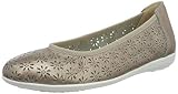 CAPRICE Gwen, Ballerines Bout fermé Femme, Argent Titane Deer per 936, 36 EU