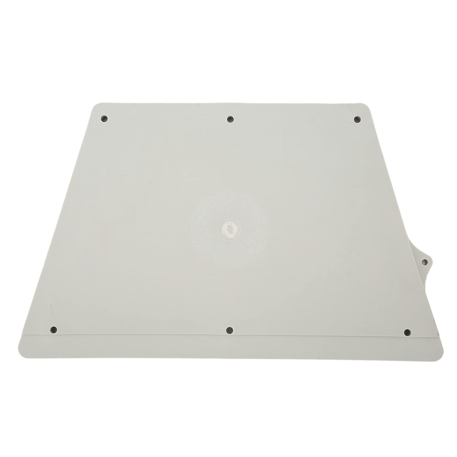 Tgoon Outboard Transom Plate Pad , Heavy Duty Inflatable Boat Engine Mounting Plate Trapezoidal PVC Removable Portable Grid Design for Kayak(Gray)