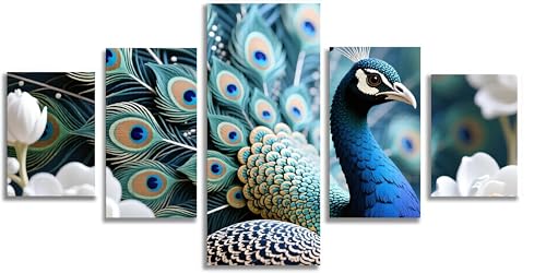 Broderie Diamant Kit Complet Animaux pour Illuminer et Décorer Votre Salon Grand Format Mefooge