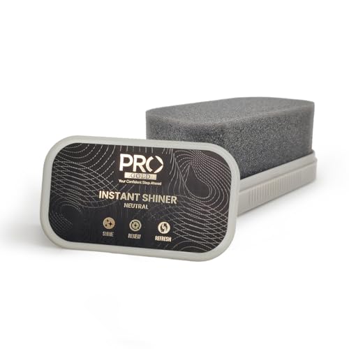 PRO Quick Shine (Neutral) | Shoe Shining Sponge | Instant Shoe Shiner for Leather Shoe | Versatile & Durable