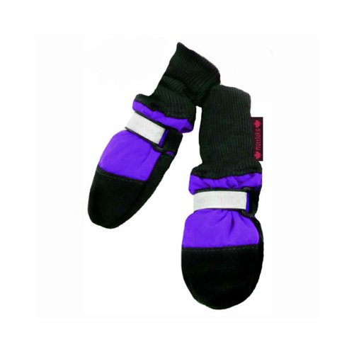 Muttluks Fleece Lined Muttluks Dog Boots - Set of 4, XX-Small (1.5 to 2.25 inch), Purple