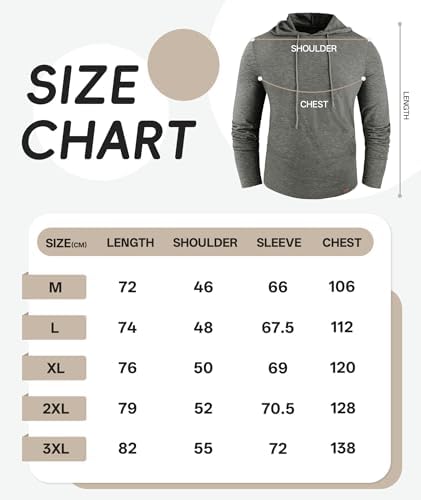 ZITY Men's Hoodie Gym Muscle Hooded Shirt Long Sleeve Gym to Street T Shirts Sport Tops Athletic Sweatshirt Running M-3XL Black — view 4