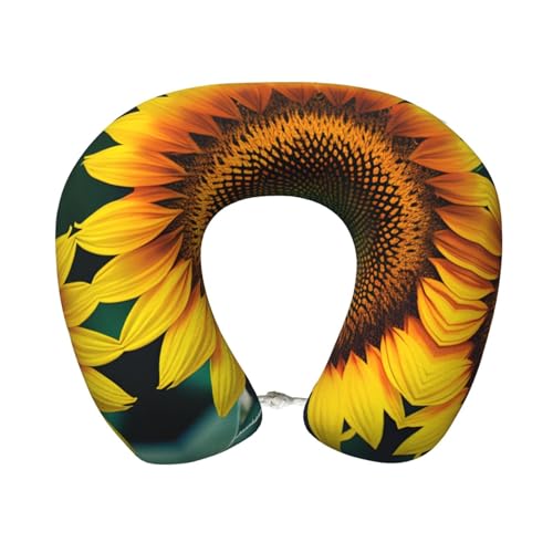 Almohada de viaje de espuma viscoelástica ajustable negra miniatura 1