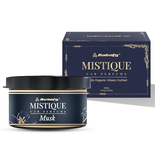 Image of Autofy MISTIQUE Lasts 60 Days Car Perfume Freshener Long Lasting Fragrance Car-Accessories Car-Interior Accessories Air Freshner Organic Block Car-Perfume Diffuser (40g White Musk) Odor Remover
