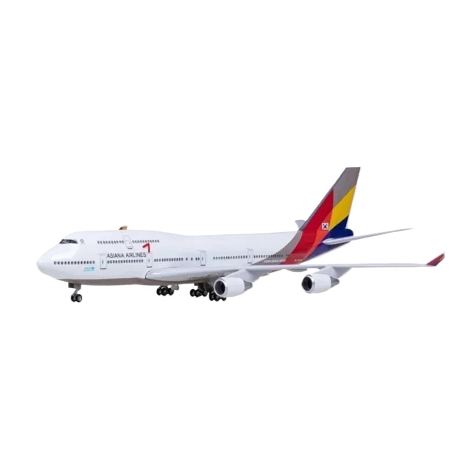 Odlewany metalowy samolot w skali 1/160 dla B747 koreański Sia W typ odlewany z żywicy model samolotu do kolekcji dający wyświetlacz na biurku modele samolotów do zbierania i wyświetlania (ze