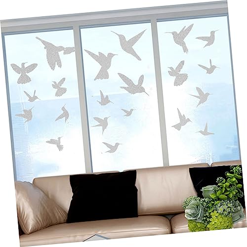 Autocollants de fenêtre pour impacts d'oiseaux solution anti-collision PVC - 4