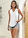 EyMuse y2k Womens Fashion Tank Tops Loose Fit Basic Blouse Going Out Clothes Casual Summer Sleeveless V Neck Shirts,White,XXL