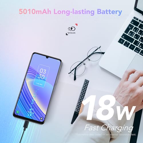 TCL 40 SE Smartphone 6,7" 256 GB - 50 MP Kamera & 5010 mAh Batteri