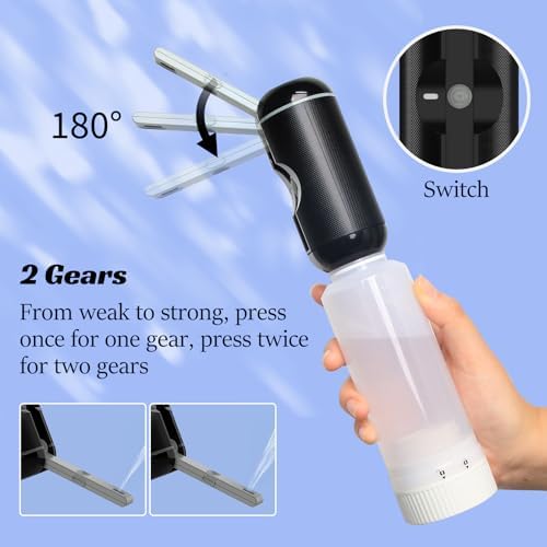 Portable Bidet for Travel,Rechargeable Travel Bidet Handheld Sprayer with Bottle Adapter,Waterproof High Pressure Bidet for Women/Men, Personal Hygiene Cleaning,Soothing Postpartum Care,Perineal - 4