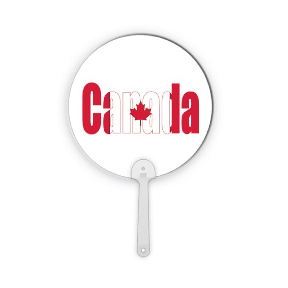 Éventail rond canadien nom art déco contre la chaleur estivale accessoire léger portatif