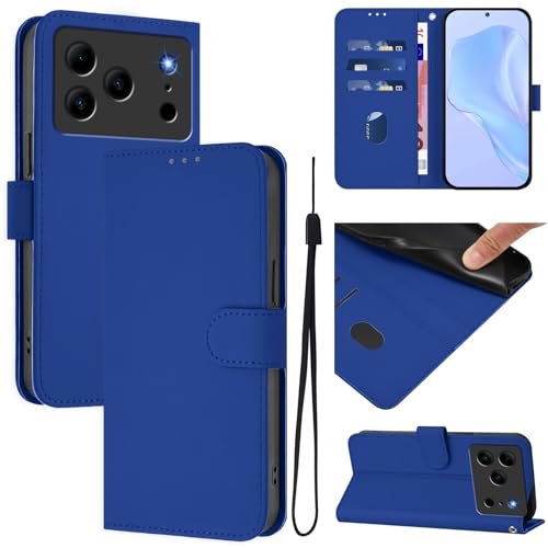 �X�}�z�P�[�X �Ή��@�� for Doogee Note 56 (Pro) / Note 56 Plus �t���b�v�X�^���h�J�[�h�X���b�g [PU���U�[ + �V�F��] DarkBlue