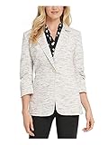 DKNY Womens Ivory Ruched Blazer Jacket 4