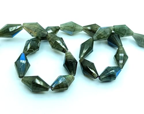 Perles de labradorite naturelles à facettes bicones pour sublimer des bijoux ternes - 6