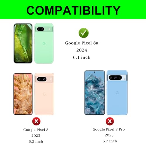 Coque Google Pixel 8A antichoc noire protège-écran et béquille
