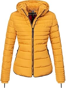 Marikoo Amber Veste d'hiver matelassée pour Dame Jaune XXL