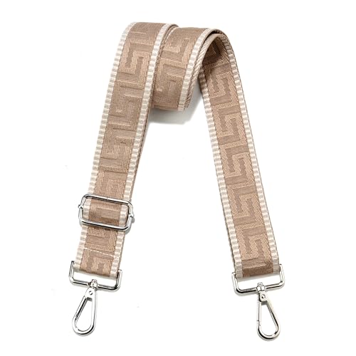 Image of Wide Purse Strap Replacement Crossbody Canvas Shoulder Bag, Universal Adjustable Straps for Bags(55 inchLong)