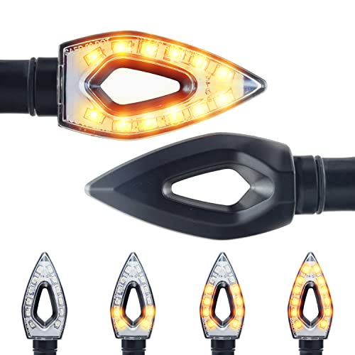 XXX Area1 Frecce a LED per moto scooter compatibile con YZF-R1M / YZF-R6 / YZF-R3 321 / YZF-R125 (omologate E) / 2 pezzi (V1)