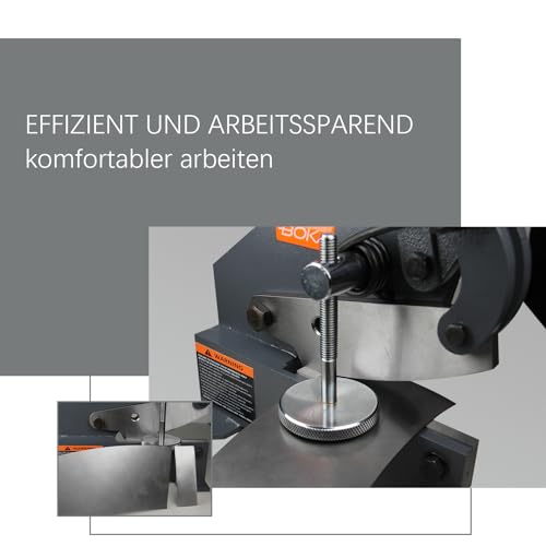 GEMTO Hefboomschaar staal handhefboomschaar plaatschaar slagschaar 152 mm, plat staal van maximaal 70 x 6 mm - Afbeelding 6