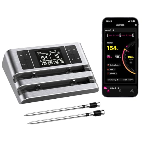 Dewjom Dual-Sensor Wireless Meat Thermometer