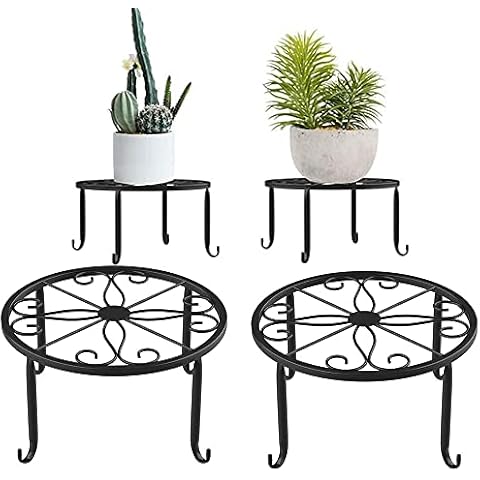 ZDDQ Soporte Macetas Metal Redondo Cover