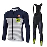 UGLY FROG ZRT03 Winter Manga Larga Transpirable + Culottes Bici 9D Gel Equipos Conjunto Ciclismo Manténgase abrigado en Invierno,Traje de Ropa de Bicicleta de Montaña MTB Ciclista