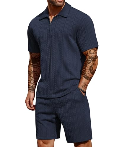 COOFANDY Mens Short Sets 2 Piece Outfits Fashion Summer Tracksuits...