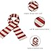 Grewear Striped Knit Scarf for Women and Men Soft Acrylic Ribbed Long Winter Neck Wrap Warm Thick Unisex Fashion Accessory for Cold Weather Casual Outdoor Daily Gift Idea Red